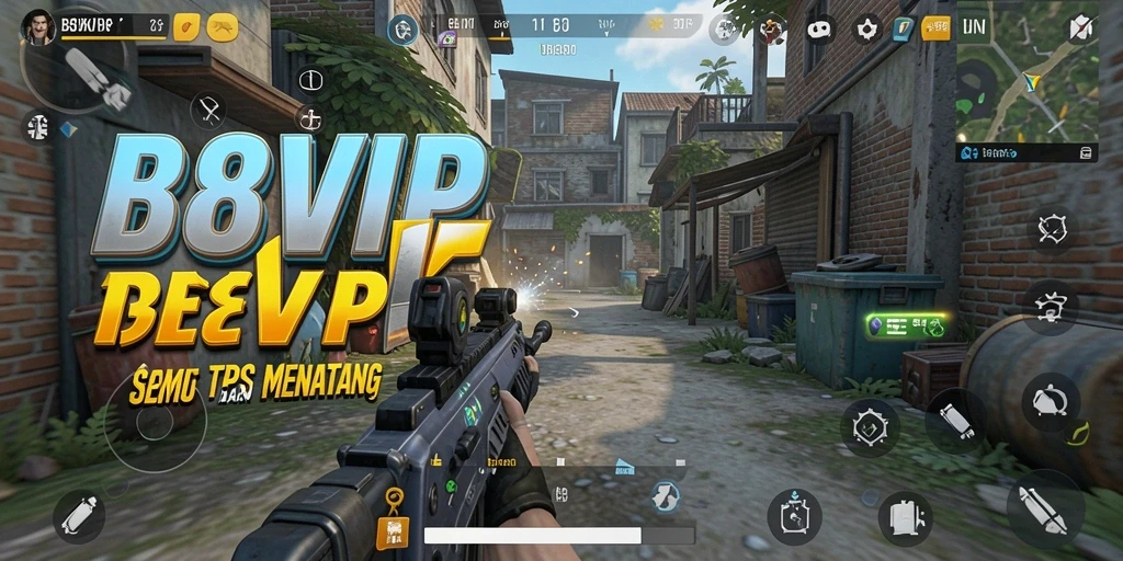 Tangkapan layar gameplay B8VIP menampilkan aksi tembak-menembak yang mendebarkan.