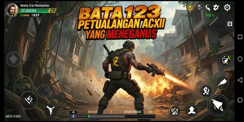 Tampilan aksi intens dari BATA123 yang memukau.
