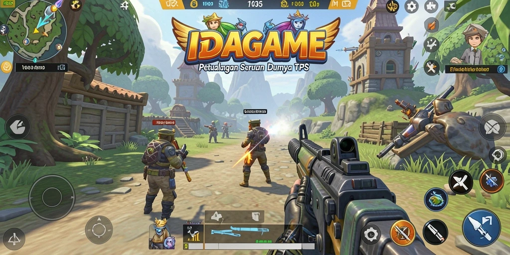 Gameplay seru IDAGAME dengan aksi tembak-menembak yang mendebarkan.