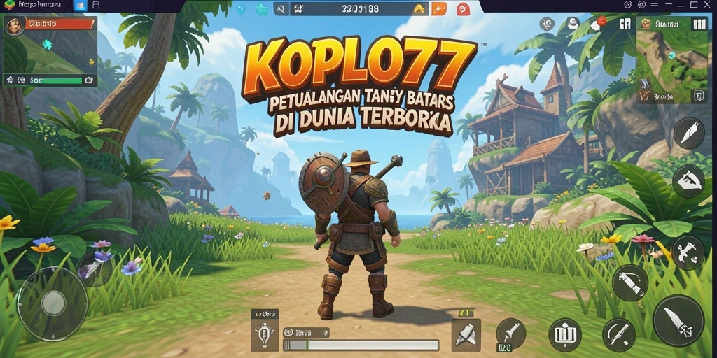 Tampilan gameplay KOPLO77 di dunia Open World yang luas.