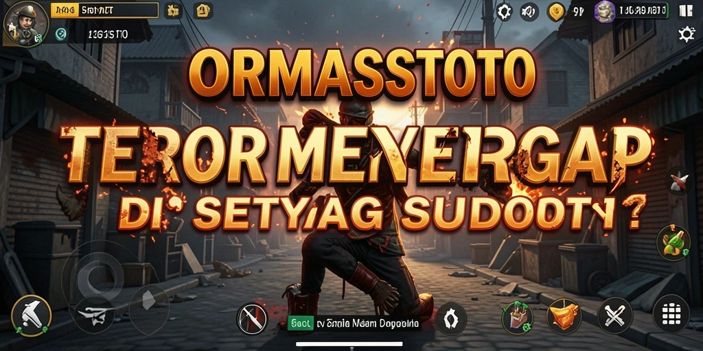 Tangkapan layar gameplay ORMASSTOTO menampilkan suasana Horror yang mencekam.