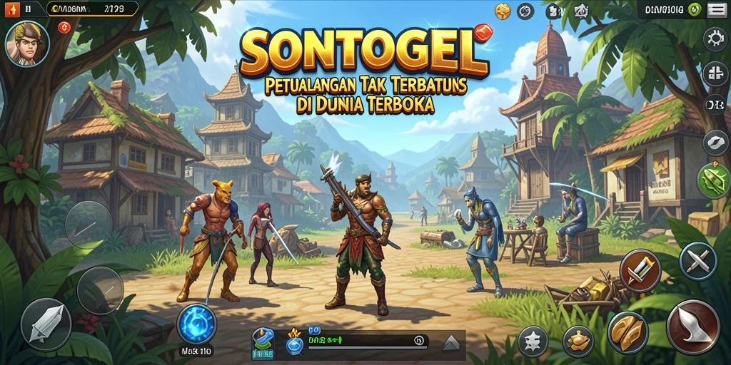Tampilan gameplay Open World SONTOGEL yang menakjubkan