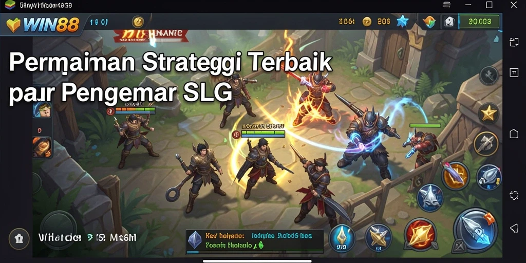 Screenshot gameplay WIN88 yang menampilkan strategi dan pembangunan kerajaan.